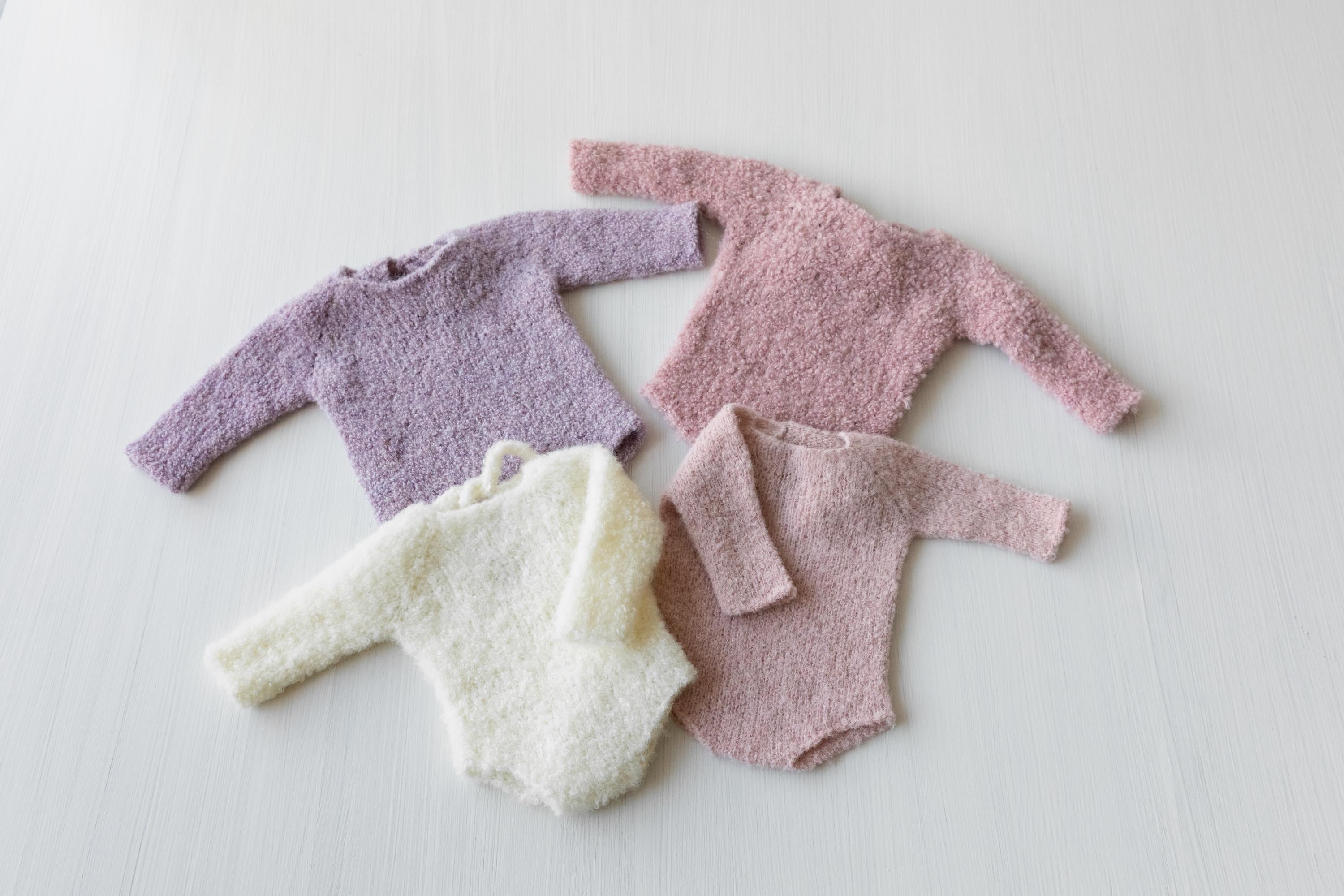 Boucle Newborn Crochet Romper and Girl Headband, Newborn Knit Outfit Girl, Newborn Girl Coming Home Outfit Crochet, Newborn Photography prop