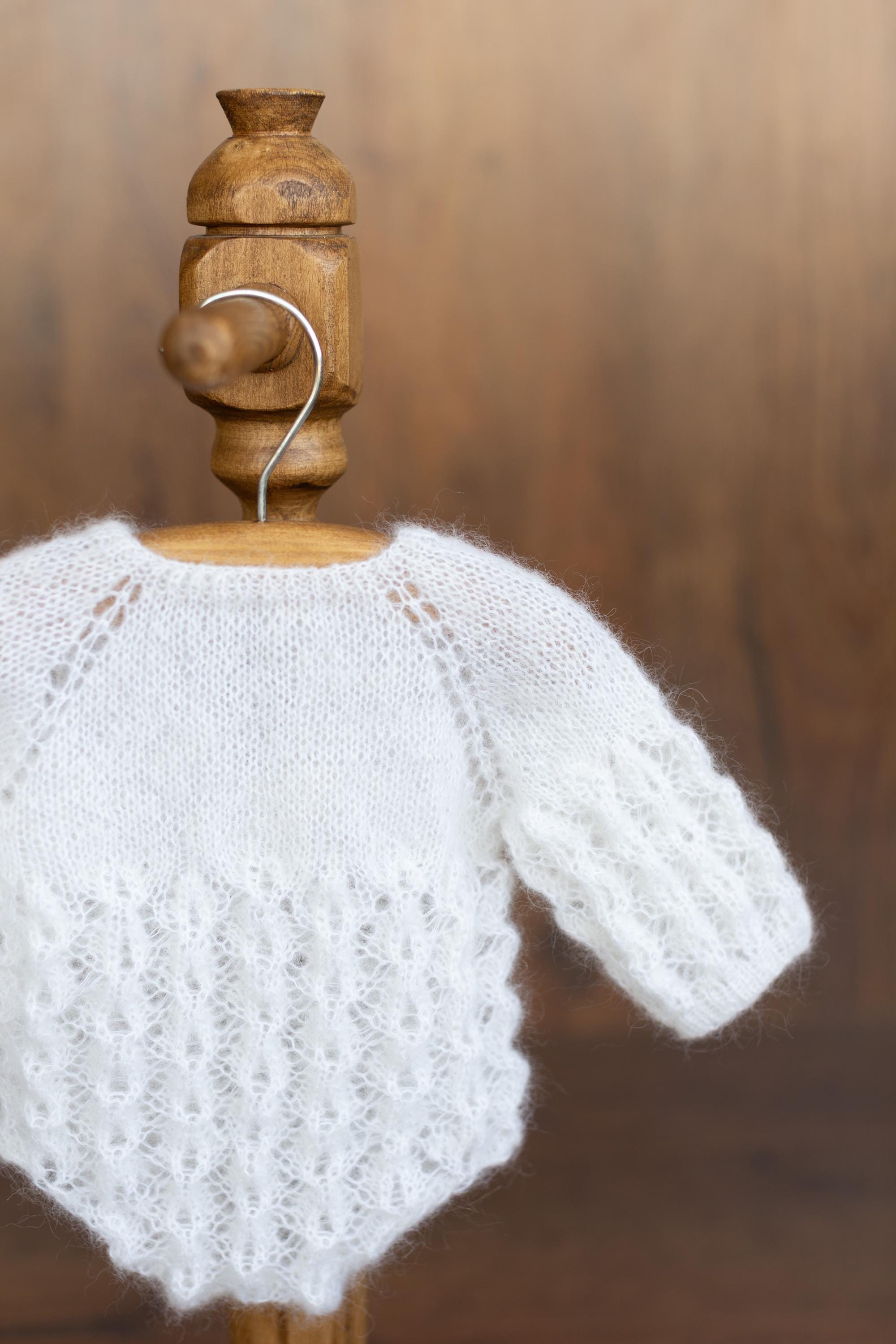 Newborn Knit Romper with Bonnet, Newborn Knitted Romper, Newborn Knitted Outfit Girl, Newborn Photography props, Newborn Coming Home Outfit