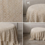 Boho Natural Textured Fabric Backdrop for Newborn Photography props, Newborn Backdrop Fabric, Newborn Fabric Backdrop, Newborn Posing Fabric