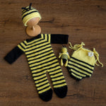 Newborn Bee Costume Photo Props, Bee Newborn Photography props, Baby Bumblebee Outfit, Newborn Coming Home Outfit, Newborn Halloween Outfit