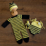 Newborn Bee Costume Photo Props, Bee Newborn Photography props, Baby Bumblebee Outfit, Newborn Coming Home Outfit, Newborn Halloween Outfit
