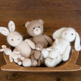 Newborn Knitted Bear Photography Props, Newborn Knit Rabbit Toy, Baby Bear Crochet Toy,Newborn Photography Prop, Knit Newborn Teddy Bear Toy