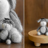 Baby Crochet Teddy Bear Birthday Gift Cartoon Characters, Newborn Photography props, Newborn Knitted Teddy Bear Toy, Baby Donkey Cartoon Toy