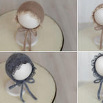 Newborn Knit Bonnet and Wrap for Newborn Photography Prop, Baby Crochet Bonnet, Newborn Girl Coming Home Outfit Newborn, New Baby Gift Girl