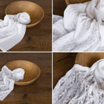 White Newborn Lace Wrap, Newborn Stretch Wrap, Newborn Photo Props, Photography Props Wrap, Newborn Posing Fabric, Baby Photography Wrap