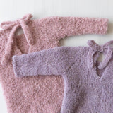 Boucle Newborn Crochet Romper and Girl Headband, Newborn Knit Outfit Girl, Newborn Girl Coming Home Outfit Crochet, Newborn Photography prop