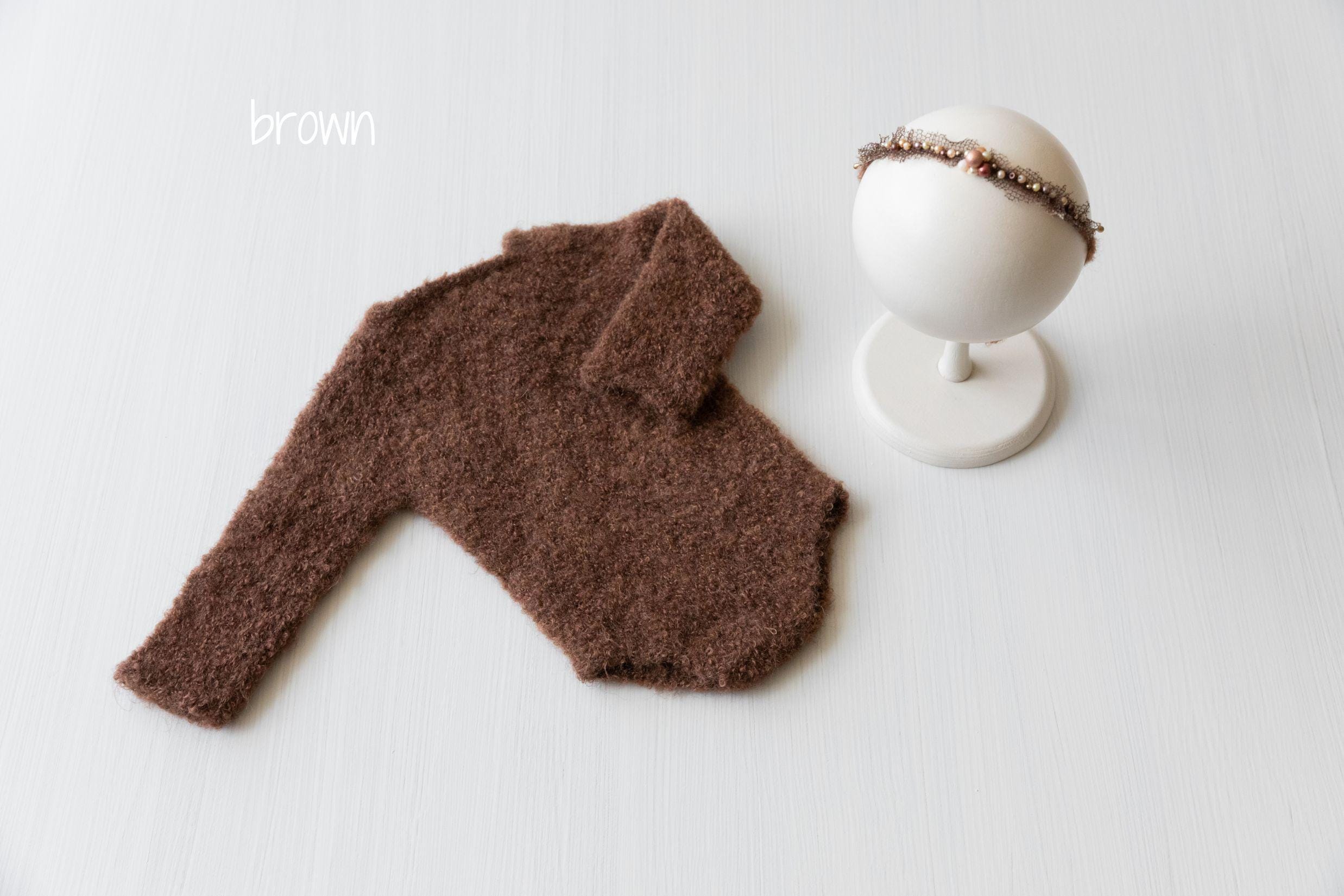 Boucle Newborn Crochet Romper and Girl Headband, Newborn Knit Outfit Girl, Newborn Girl Coming Home Outfit Crochet, Newborn Photography prop