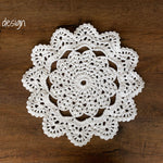 Handmade round macrame layer — soft cotton, boho-chic newborn photography prop for baskets, blankets, or layered backdrops.