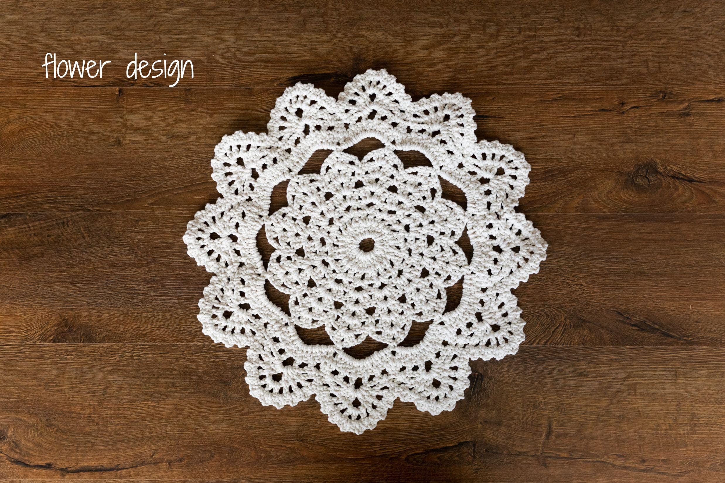 Handmade round macrame layer — soft cotton, boho-chic newborn photography prop for baskets, blankets, or layered backdrops.