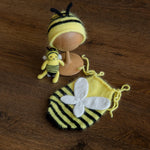 Newborn Bee Costume Photo Props, Bee Newborn Photography props, Baby Bumblebee Outfit, Newborn Coming Home Outfit, Newborn Halloween Outfit