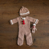 Christmas Gingerbread Outfit for Newborn Photography props, Baby Gingerbread Christmas Outfit, Newborn Coming Home Outfit Baby Christmas