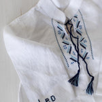 Newborn Ukrainian Vyshyvanka Dress, Newborn Linen Romper, Baby Embroidered Boho Romper, Newborn Coming Home Outfit,Linen Baptism Romper Girl