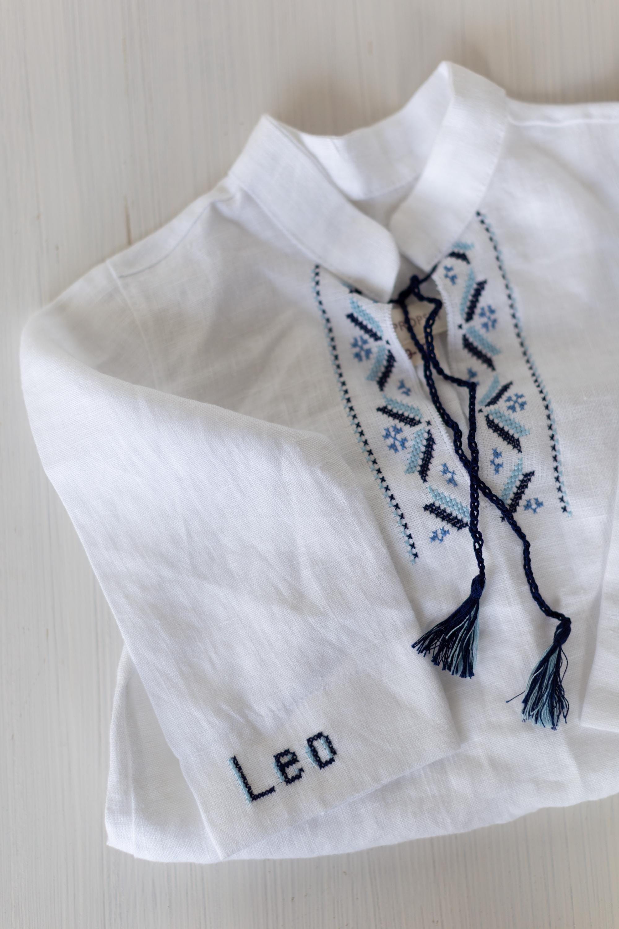 Newborn Ukrainian Vyshyvanka Dress, Newborn Linen Romper, Baby Embroidered Boho Romper, Newborn Coming Home Outfit,Linen Baptism Romper Girl