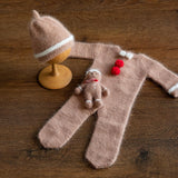 Christmas Gingerbread Outfit for Newborn Photography props, Baby Gingerbread Christmas Outfit, Newborn Coming Home Outfit Baby Christmas