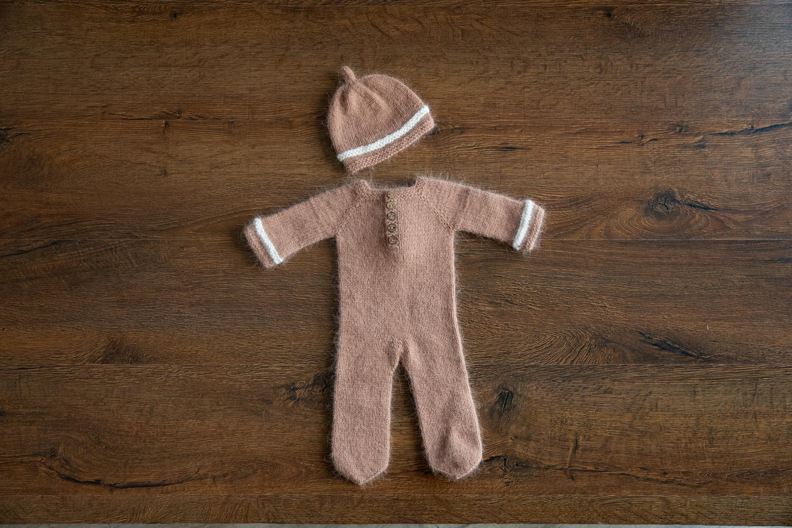 Christmas Gingerbread Outfit for Newborn Photography props, Baby Gingerbread Christmas Outfit, Newborn Coming Home Outfit Baby Christmas