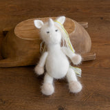 Baby Crochet Animal Toys Birthday Gift, Newborn Photography props, Baby Knitted Toys Baby Shower Gift, Newborn Unicorn Toy, White Swan Toy