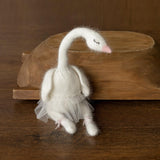 Baby Crochet Animal Toys Birthday Gift, Newborn Photography props, Baby Knitted Toys Baby Shower Gift, Newborn Unicorn Toy, White Swan Toy