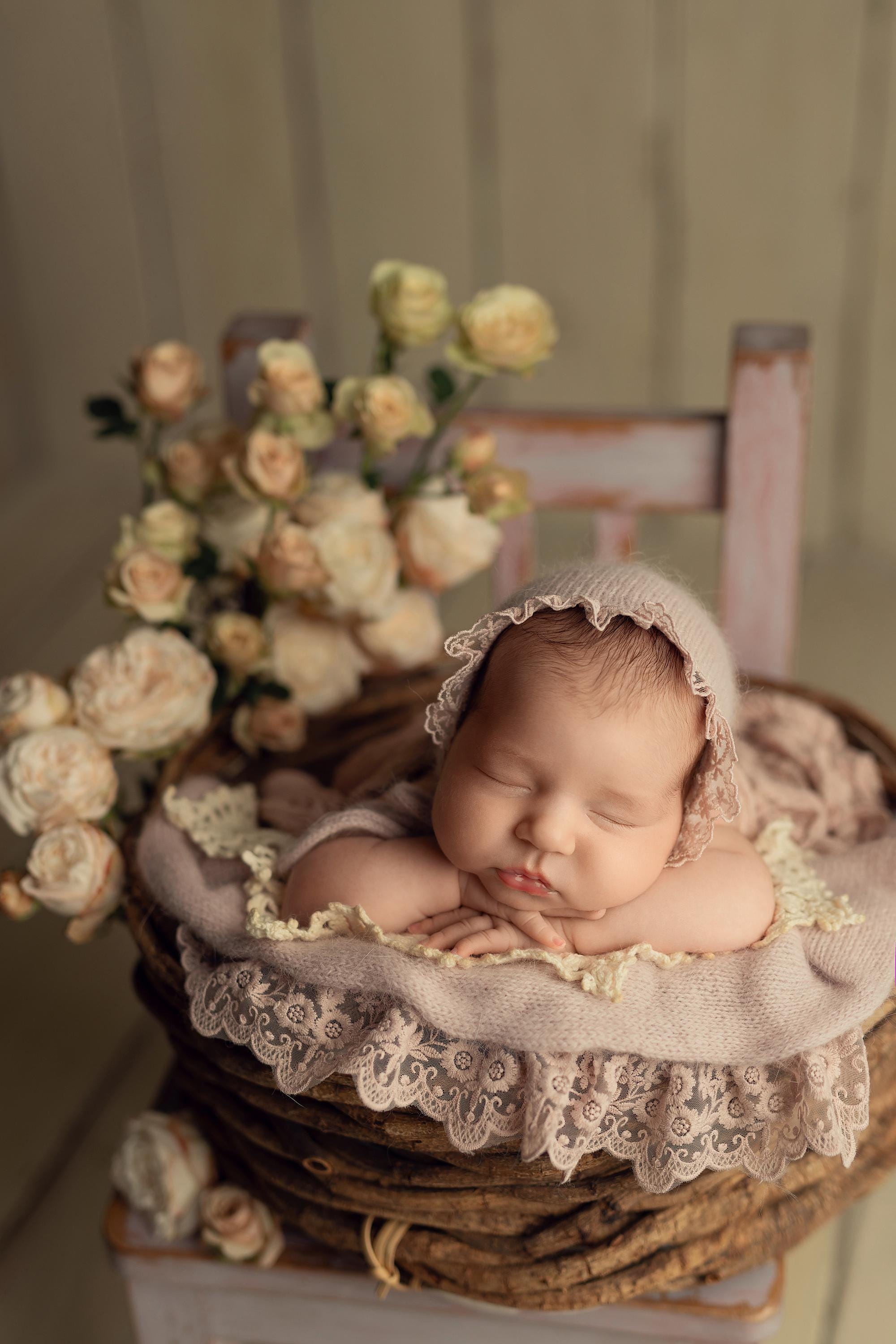 Newborn Knit Bonnet and Wrap for Newborn Photography Prop, Baby Crochet Bonnet, Newborn Girl Coming Home Outfit Newborn, New Baby Gift Girl