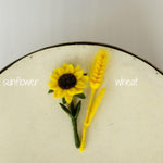 Newborn Felted Flowers Photo Toy, Needle Felted Mini Flowers, Newborn Felted Props for Girl, Newborn Photography Props, Felt Flower Decor