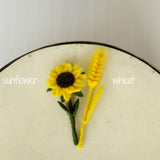 Newborn Felted Flowers Photo Toy, Needle Felted Mini Flowers, Newborn Felted Props for Girl, Newborn Photography Props, Felt Flower Decor