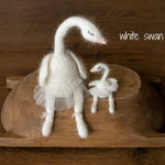 Baby Crochet Animal Toys Birthday Gift, Newborn Photography props, Baby Knitted Toys Baby Shower Gift, Newborn Unicorn Toy, White Swan Toy