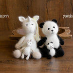 Baby Crochet Animal Toys Birthday Gift, Newborn Photography props, Baby Knitted Toys Baby Shower Gift, Newborn Unicorn Toy, White Swan Toy