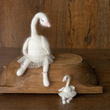 Baby Crochet Animal Toys Birthday Gift, Newborn Photography props, Baby Knitted Toys Baby Shower Gift, Newborn Unicorn Toy, White Swan Toy