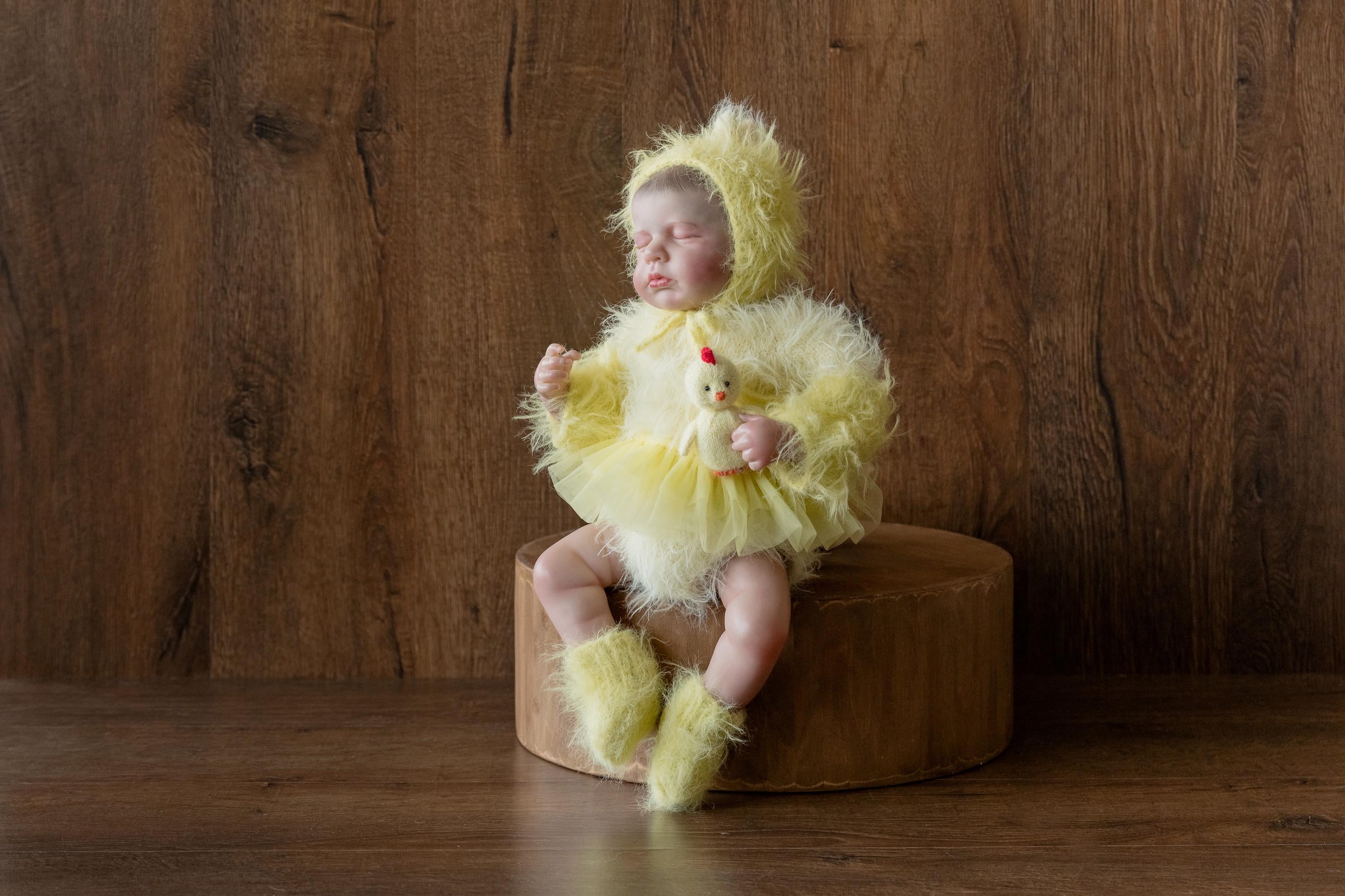 Baby Chicken Outfit Easter Photo Props, Newborn Chicken Photo Props, Newborn Photography props, Newborn Coming Home Outfit Chicken