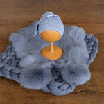 Blue Newborn Photography Props, Newborn Merino Wool Blanket, Newborn Posing Fabric, Newborn Posing Pillow, Newborn Photography Props