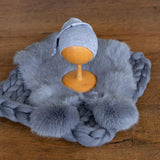 Blue Newborn Photography Props, Newborn Merino Wool Blanket, Newborn Posing Fabric, Newborn Posing Pillow, Newborn Photography Props