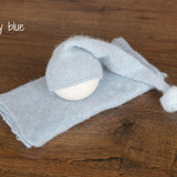 Newborn Sleep Hat and Wrap Sets, Newborn Knit Wrap, Newborn Photography Props, Newborn Knitted Photo Props, Newborn Coming Home Outfit Boy