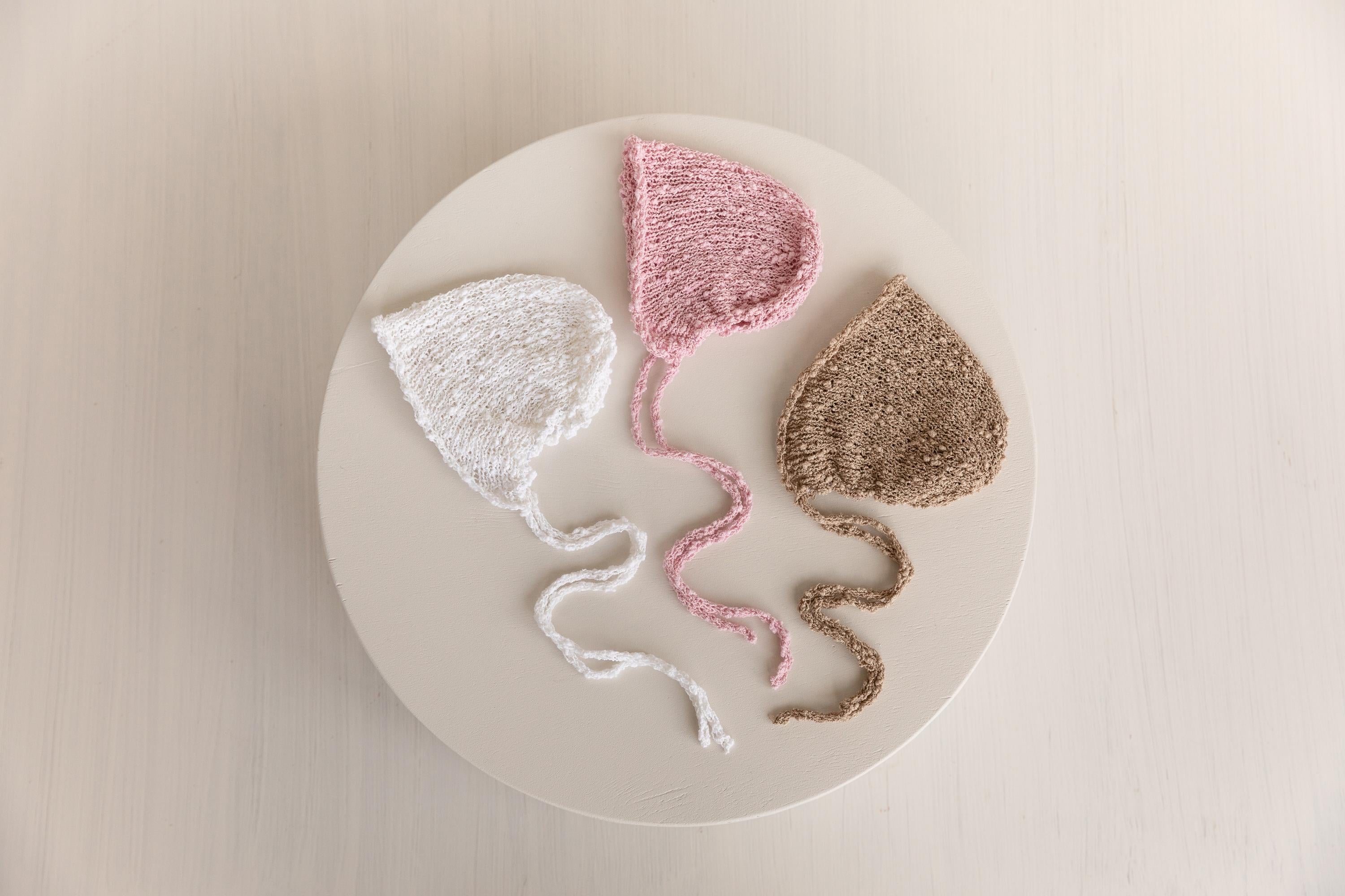 Newborn Bonnet and Wrap, Newborn Wraps for Photography Props, Newborn Boucle Blanket, Newborn Photo Outfit, Newborn Props for Photography