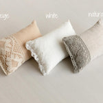 Small Linen Pillow for Newborn Photography, Newborn Photo Pillow, Newborn Photo Props, Newborn Posing Pillow Props, Newborn Linen Pillow