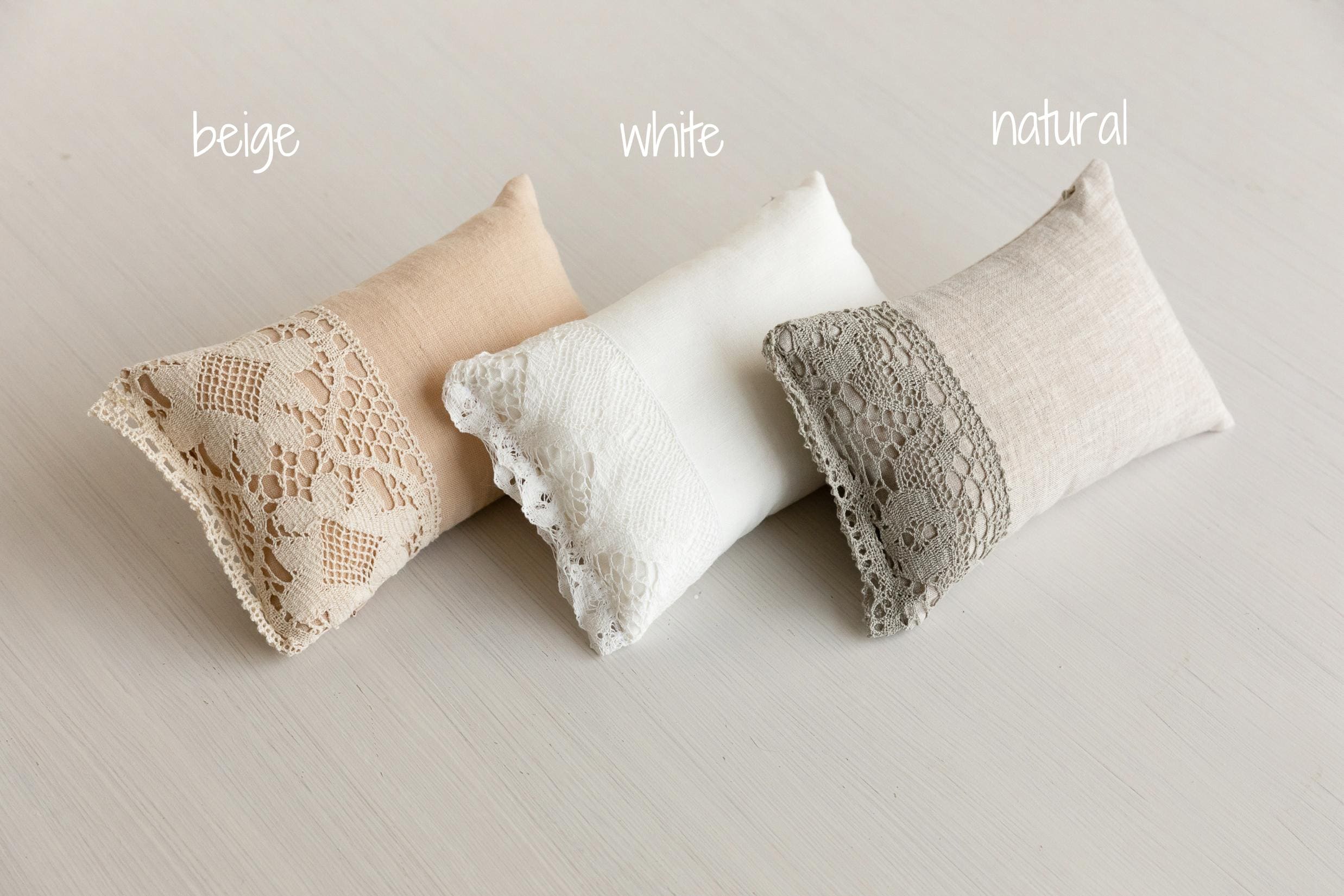 Small Linen Pillow for Newborn Photography, Newborn Photo Pillow, Newborn Photo Props, Newborn Posing Pillow Props, Newborn Linen Pillow