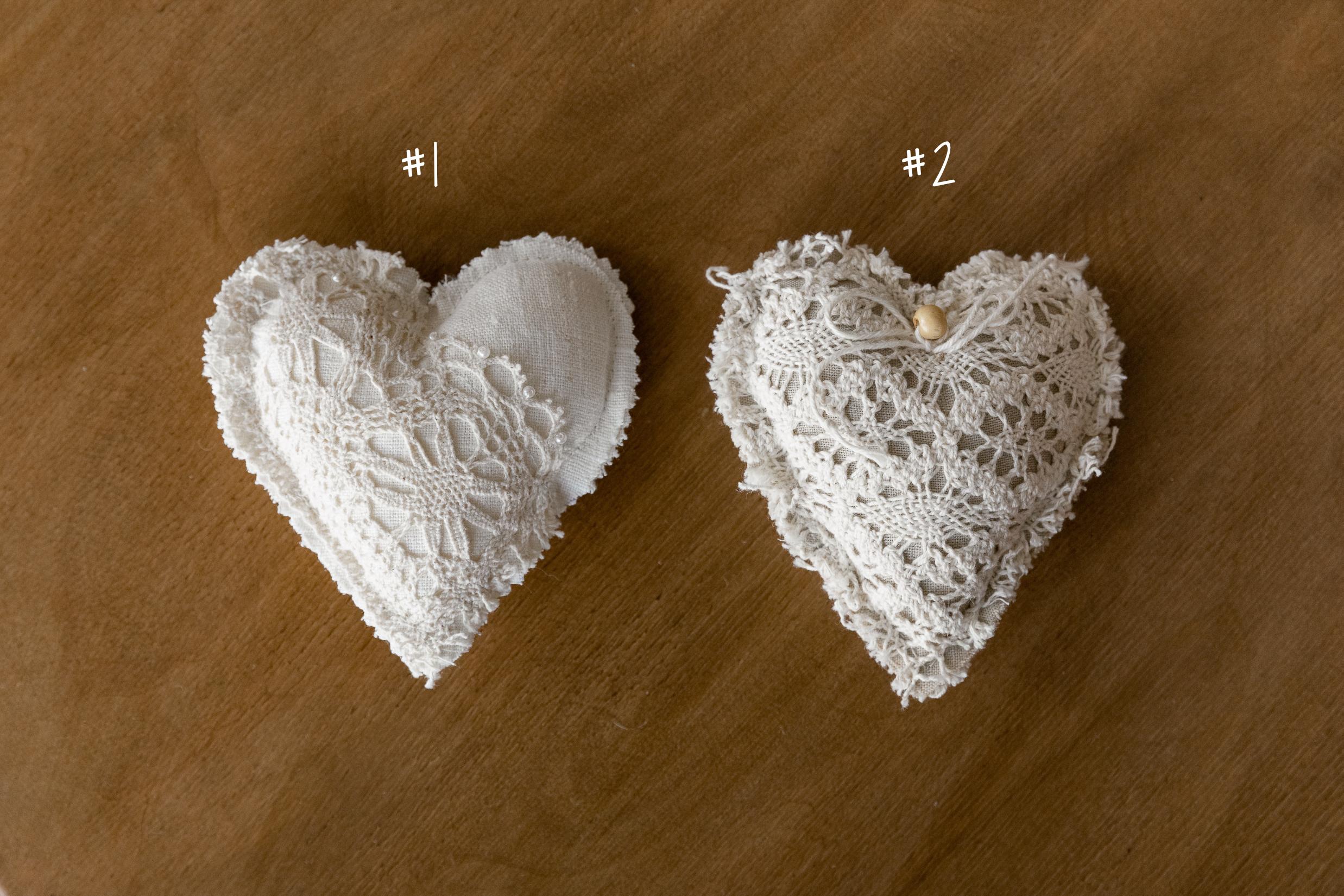Boho Linen Small Heart Decoration Photo Props, Newborn Photography Props Set, Newborn Heart Photo Props, Baby Heart Toys, Linen Heart Decor
