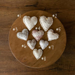 Boho Linen Small Heart Decoration Photo Props, Newborn Photography Props Set, Newborn Heart Photo Props, Baby Heart Toys, Linen Heart Decor