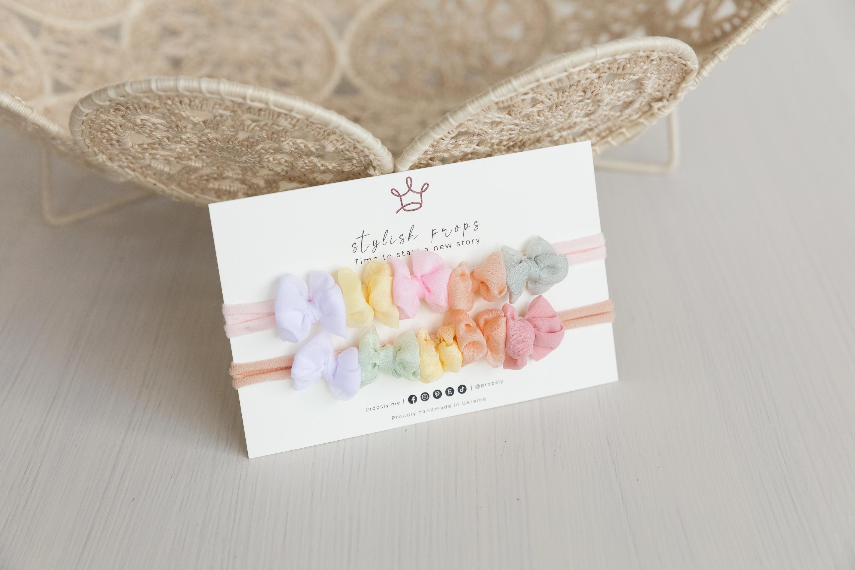 Baby Bow Headband for Newborn Photography Prop, Baby Girl Headband, Newborn Headband Photo Prop, Baby Headbands Girl Outfit, Newborn Tieback