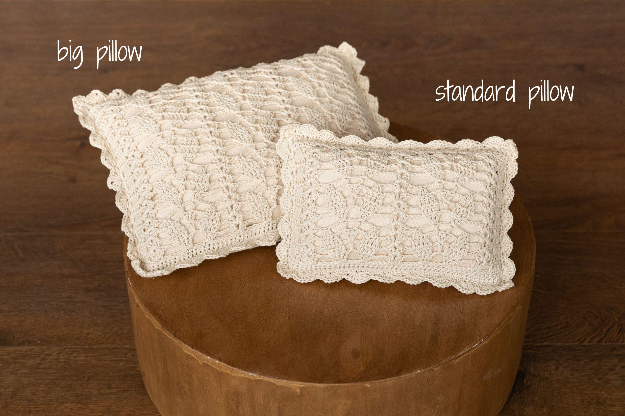 Newborn Crochet Pillow, Newborn Photo Pillow, Newborn Photography Props, Newborn Props Set, Newborn Posing Pillow, Newborn Knitted Pillow