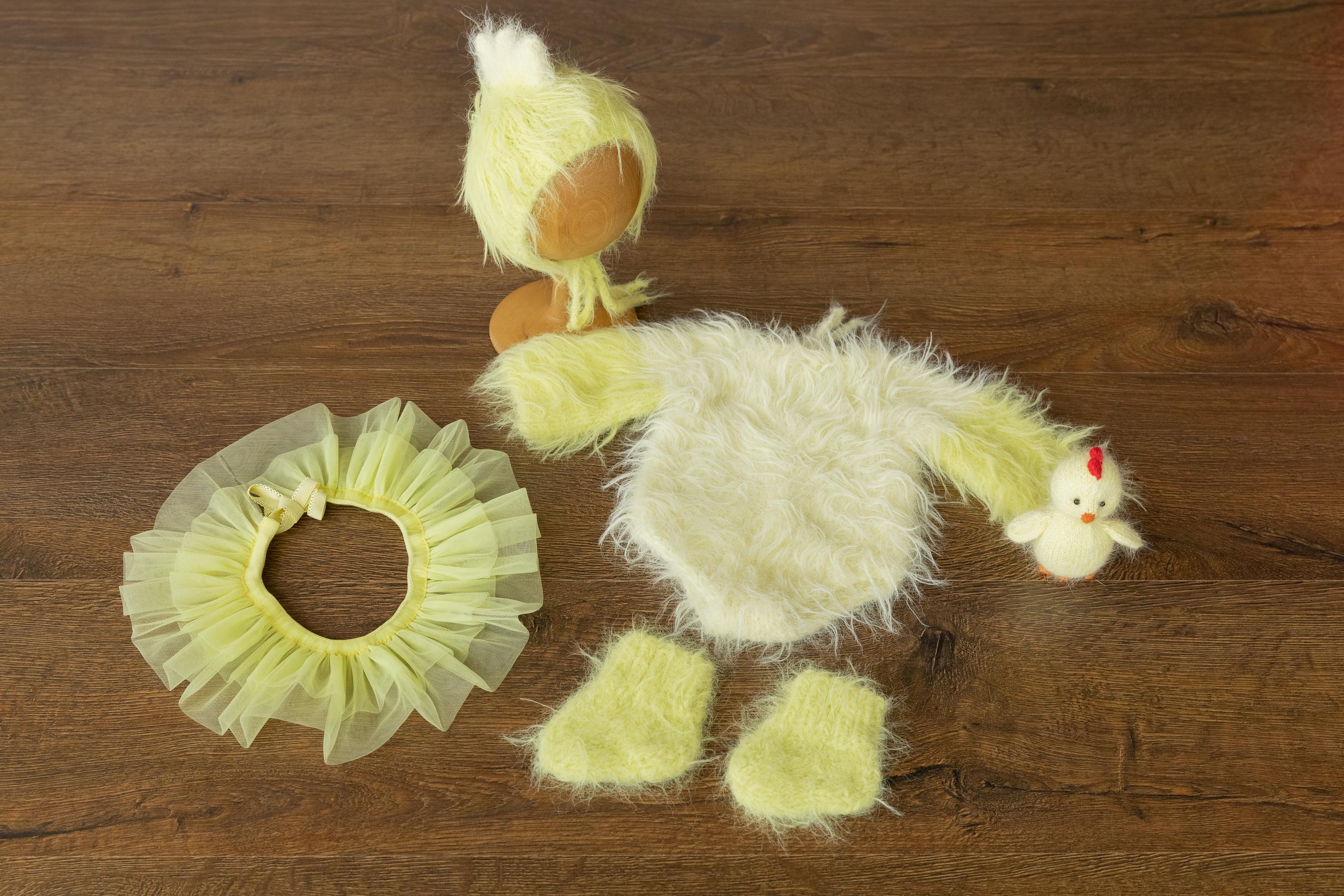 Baby Chicken Outfit Easter Photo Props, Newborn Chicken Photo Props, Newborn Photography props, Newborn Coming Home Outfit Chicken