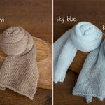 Handmade mohair baby girl romper – soft newborn photography outfit