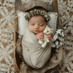 Newborn Knitted Teddy Bear Photography Props, Newborn Bunny Photo Toy, Baby Crochet Bear Toy, Newborn Photography Prop, Babyshower gift toy