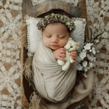 Newborn Knitted Teddy Bear Photography Props, Newborn Bunny Photo Toy, Baby Crochet Bear Toy, Newborn Photography Prop, Babyshower gift toy