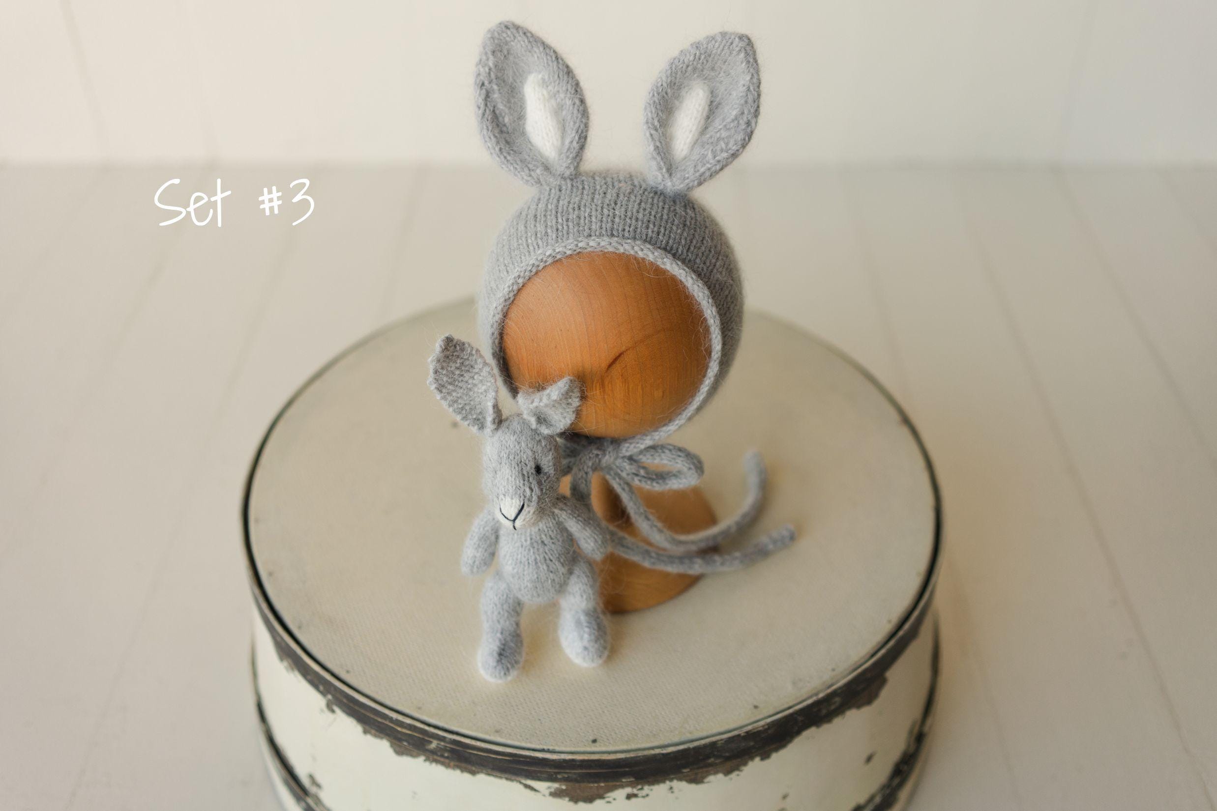 Newborn Bunny Outfit, Newborn Knitted Outfit, Newborn Bunny Hat Knitted, Newborn Photography Props, Newborn Rabbit Outfit, Newborn Bunny Toy