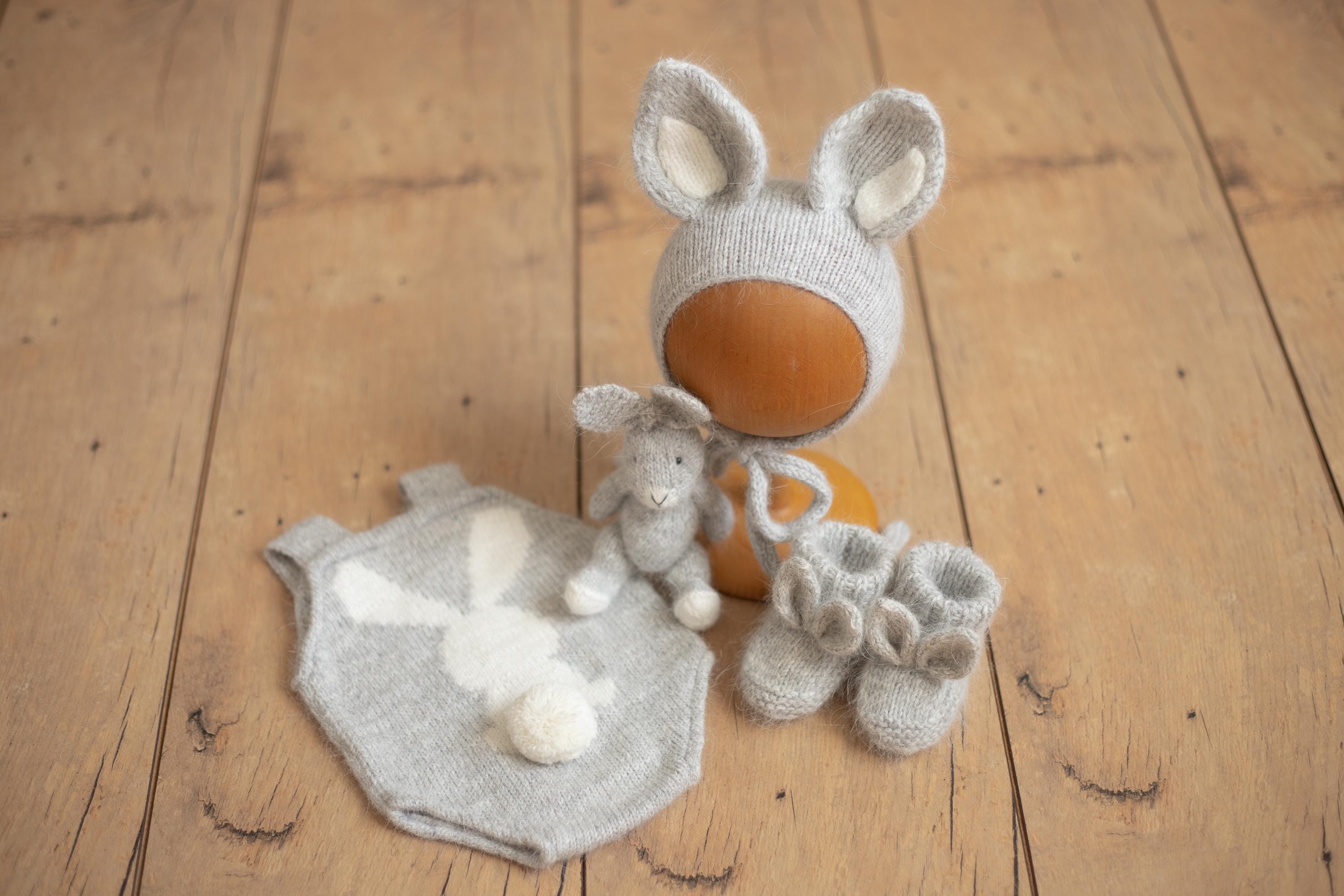 Newborn Bunny Outfit, Newborn Knitted Outfit, Newborn Bunny Hat Knitted, Newborn Photography Props, Newborn Rabbit Outfit, Newborn Bunny Toy