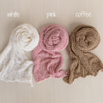 Newborn Bonnet and Wrap, Newborn Wraps for Photography Props, Newborn Boucle Blanket, Newborn Photo Outfit, Newborn Props for Photography