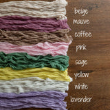 Colorful Knitted Wrap for Newborn photography props, Newborn props for photography, Newborn Wrap Knitted Photo Props, Newborn Knitted Outfit