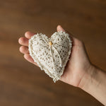 Boho Linen Small Heart Decoration Photo Props, Newborn Photography Props Set, Newborn Heart Photo Props, Baby Heart Toys, Linen Heart Decor