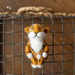 Tiger Newborn Felted Animal Toy for Photography, Newborn Felted Tiger Toy, Newborn Tiger Toy, Newborn Stuffed Animal, Chinese New Year Tiger