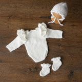 Knitted mohair socks – soft newborn and baby photography prop