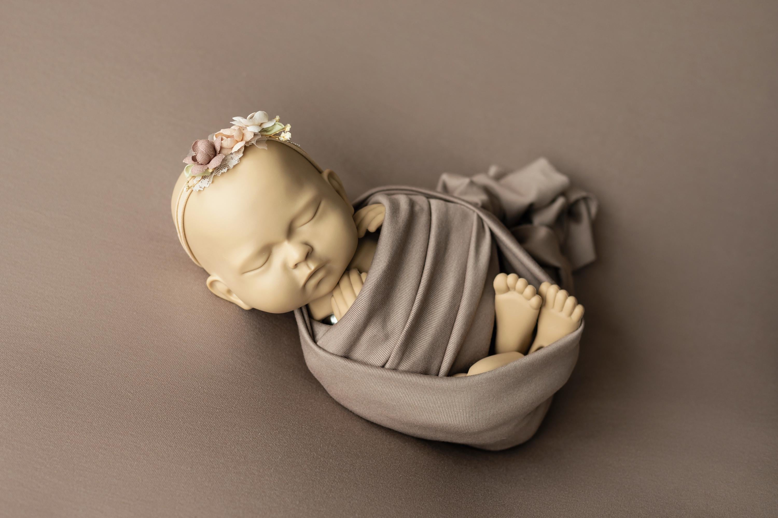 Stretch fabric backdrop for newborn photography props